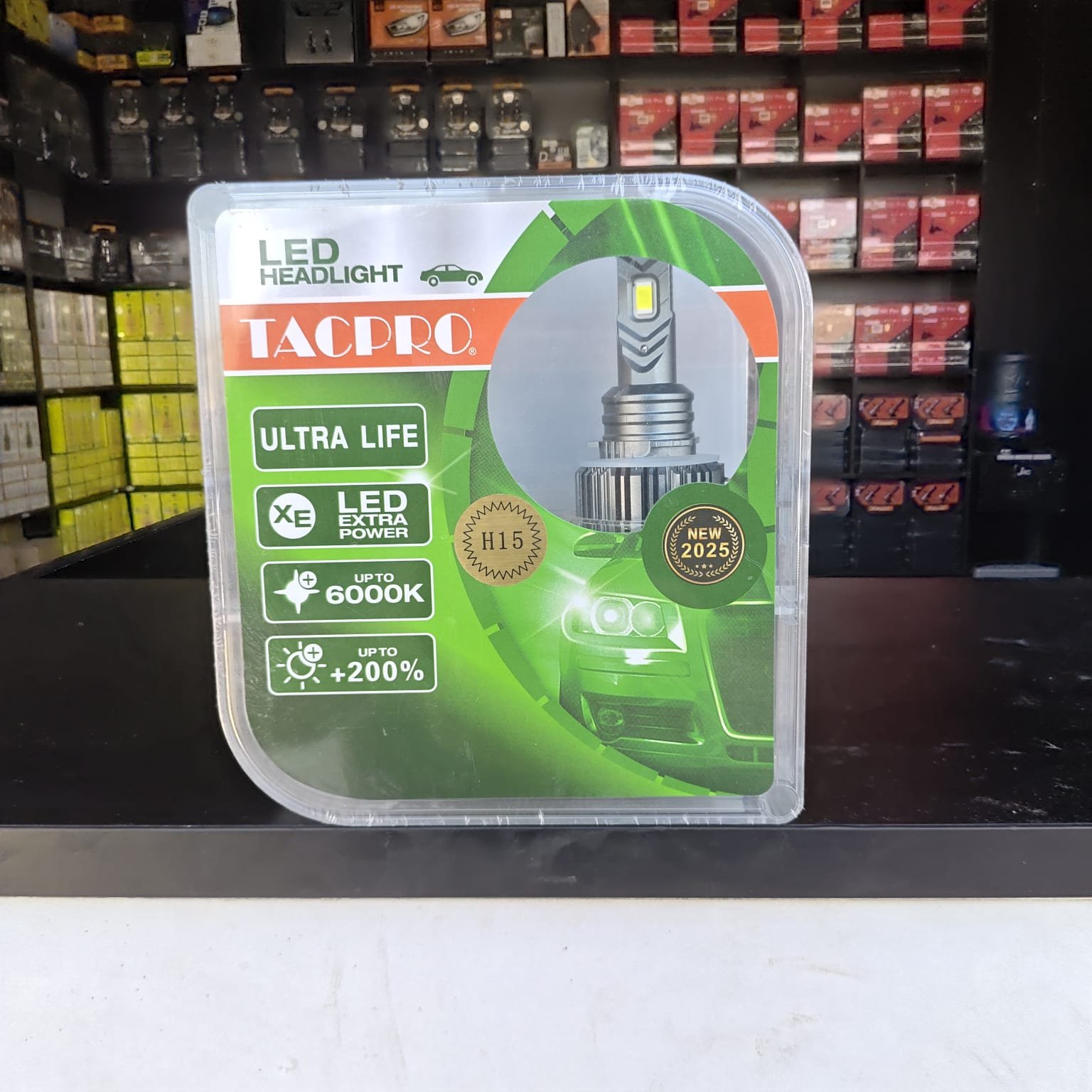 طقم ليد تاج برو الاخضر H15